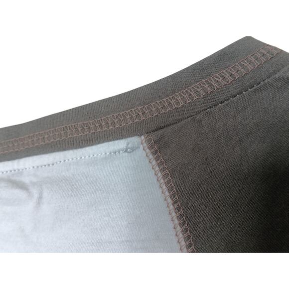 New POL Colorblock V-Neck Soft Stretch Tee Oversized White Short Sleeve Small - Picture 15 of 16